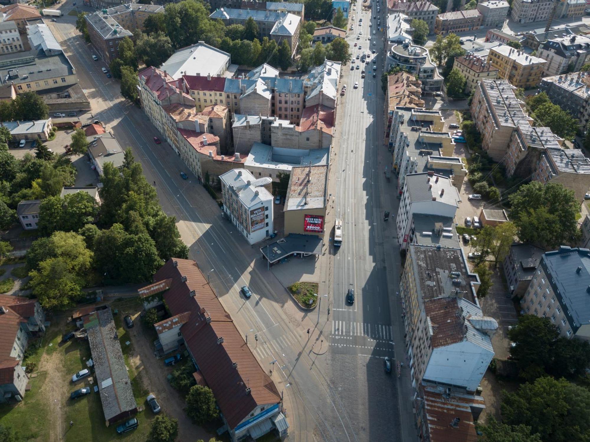 Aparthotel Riga Extérieur photo Aerial view of the street